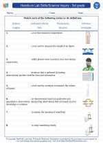 Hands On Lab Skills Science Inquiry Rd Grade Science Worksheets And