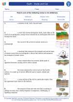 Earth Inside And Out Science Worksheets And Study Guides Fourth Grade