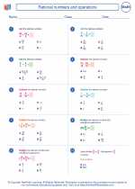 Rational numbers and operations. 8th Grade Math Worksheets ...