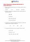 Mathematics - Sixth Grade - Study Guide: Repeated Multiplication to Exponents