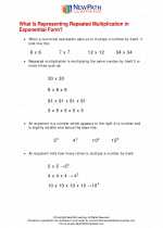 repeated multiplication to exponents mathematics worksheets and study guides sixth grade