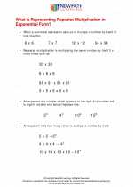 Mathematics - Sixth Grade - Study Guide: Repeated Multiplication to Exponents