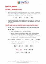 Mathematics - Sixth Grade - Study Guide: Mixed Numbers