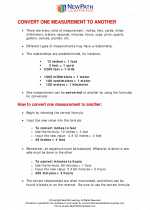 Mathematics - Sixth Grade - Study Guide: Measurement