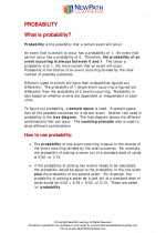 Mathematics - Sixth Grade - Study Guide: Probability