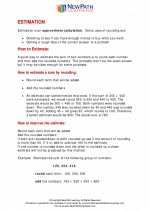 Mathematics - Fifth Grade - Study Guide: Estimation