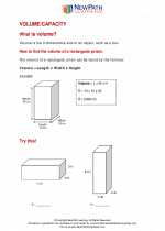 volume and capacity mathematics worksheets and study guides fifth grade