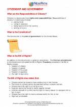 citizenship and government social studies worksheets and study guides