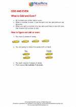 Mathematics - First Grade - Study Guide: Odd and Even