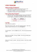 Mathematics - First Grade - Study Guide: Story Problems