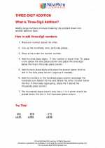 Mathematics - Third Grade - Study Guide: 3 Digit Addition
