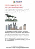 Social Studies - Sixth Grade - Study Guide: Impact of Industrialization