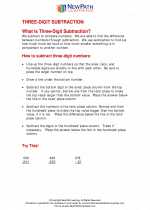 Mathematics - Third Grade - Study Guide: 3 Digit Subtraction