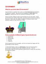 types of government social studies worksheets and study guides sixth grade