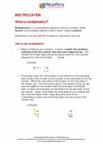 Mathematics - Sixth Grade - Study Guide: Multiplication
