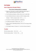 Mathematics - Fifth Grade - Study Guide: Patterns