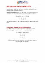 Mathematics - Second Grade - Study Guide: Subtraction is not Commutative