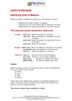 Mathematics - Fourth Grade - Study Guide: Units of Measure