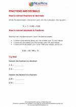 Mathematics - Fifth Grade - Study Guide: Fractions/Decimals