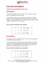 Mathematics - Fourth Grade - Study Guide: Odd/Even