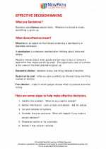 Social Studies - Third Grade - Study Guide: Effective Decision Making