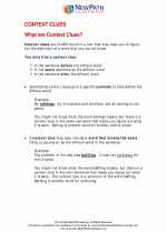 English Language Arts - Sixth Grade - Study Guide: Context Clues