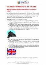 Social Studies - Third Grade - Study Guide: Other Cultures Contribute to U.S. Culture