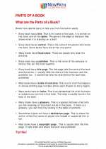 English Language Arts - Second Grade - Study Guide: Parts of a Book