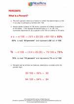 Mathematics - Sixth Grade - Study Guide: Percentage