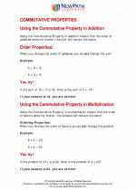 Mathematics - Fourth Grade - Study Guide: Commutative/Associative Properties