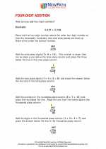 Mathematics - Fourth Grade - Study Guide: 4 Digit Addition