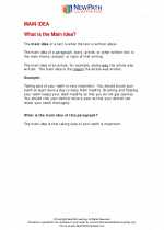 English Language Arts - Fifth Grade - Study Guide: Main Idea