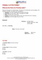 English Language Arts - Third Grade - Study Guide: Friendly Letter