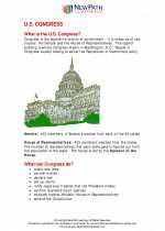 Social Studies - Fourth Grade - Study Guide: U.S. Congress