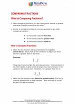 Mathematics - Third Grade - Study Guide: Comparing Fractions