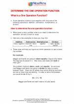 Mathematics - Third Grade - Study Guide: Determine the One Operation Function