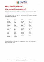 English Language Arts - Fourth Grade - Study Guide: High Frequency Words II