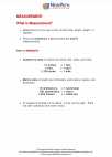 Mathematics - Third Grade - Study Guide: Measurement