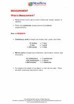 Mathematics - Third Grade - Study Guide: Measurement