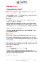 English Language Arts - Fourth Grade - Study Guide: Context Clues