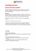 English Language Arts - Fourth Grade - Study Guide: Extraneous Details