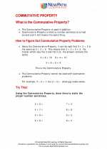 Mathematics - First Grade - Study Guide: Commutative Property