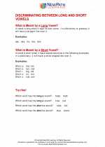 English Language Arts - Second Grade - Study Guide: Long and Short Vowel Discrimination