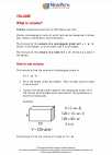 Mathematics - Sixth Grade - Study Guide: Volume