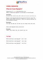 English Language Arts - Second Grade - Study Guide: Vowel Digraphs