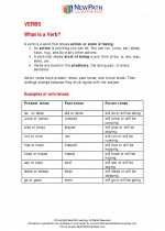 English Language Arts - Second Grade - Study Guide: Verbs