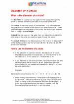 Mathematics - Sixth Grade - Study Guide: Diameter of Circle