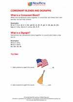 English Language Arts - First Grade - Study Guide: Consonant Blends and Digraphs