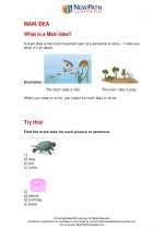 English Language Arts - First Grade - Study Guide: Main Idea