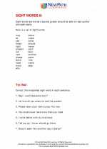 English Language Arts - Second Grade - Study Guide: Sight Words III